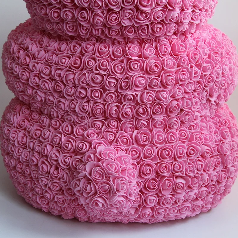 high quality giant forever pe foam rose teddy bear 70 cm for valentine christmas graduation with gift box
