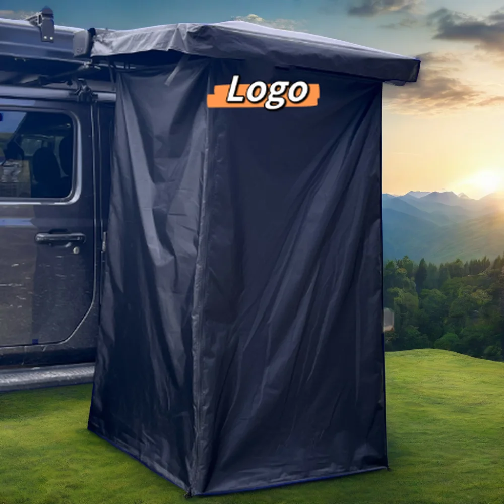 Aluminum Shell Shower Tent Car Side Privacy Emergency Tent with LED Light