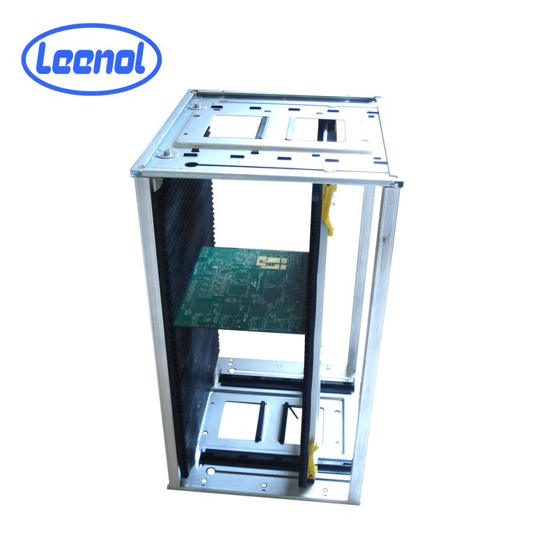 Leenol Manufacturer Price ESD PCB racks for SMT Line and pcb magazines loader Conductive pcb rack