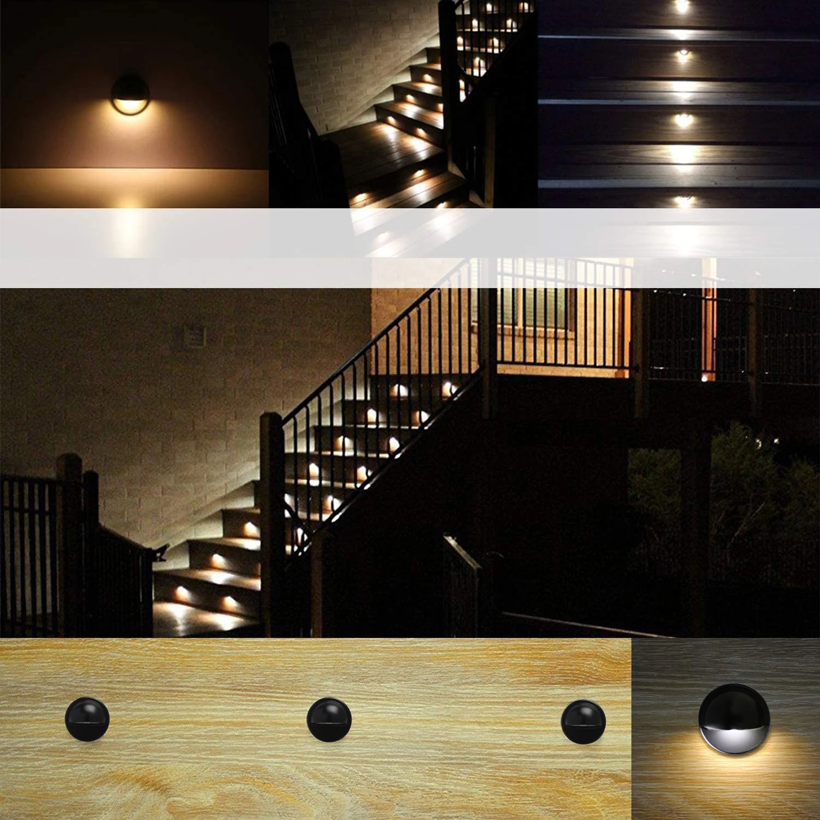 RGB LED Stair Step Light Zinc Alloy or 316 Stainless Steel SC-B106C