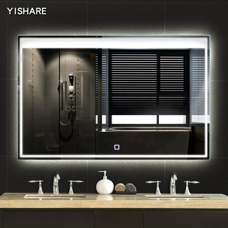 
New Design Hot Selling Hotel House Decoration Wall Mounted Illuminated Smart Led Bath Mirrors 