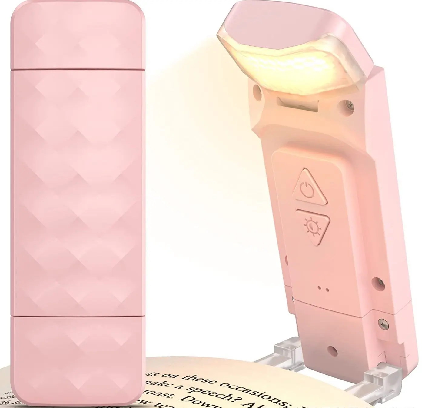 USB Rechargeable Book Reading Light Brightness Adjustable Led Clip on Book Light Eye Care Book Lamp for Kids Read Light