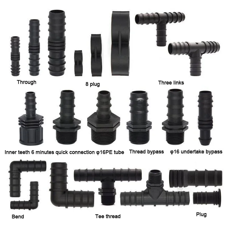 Irrigation Barbed Elbow Connector Agricultural Garden Drip Irrigation Fittings