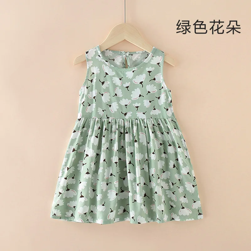 Girls dress baby cotton silk summer princess skirt