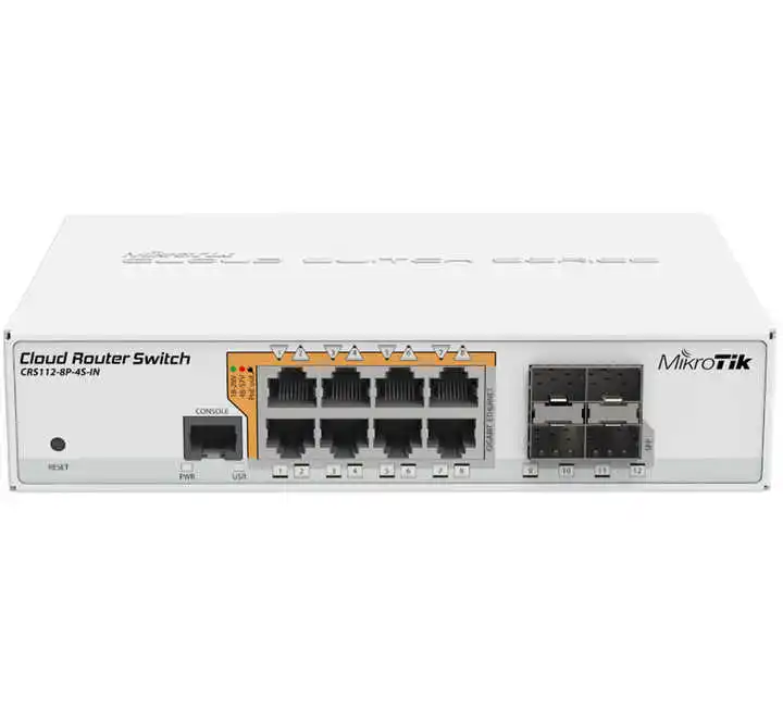 Новый Mikrotik 8x гигабитный Ethernet Интеллектуальный сетевой коммутатор CRS112-8P-4S-IN с маршрутизатором Poe-out 4x Sfp