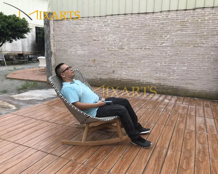 
Outdoor Garden Patio Relaxation Wicker Rattan Hanging Swing Chair Rocking Chair 