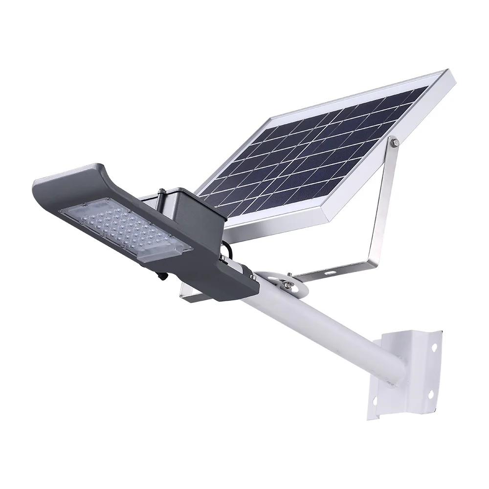 Уличный светодиодный светильник с литиевой батареей 6 в утолщенный литой под давлением алюминиевый сплит-внешний Солнечный уличный 50 Вт