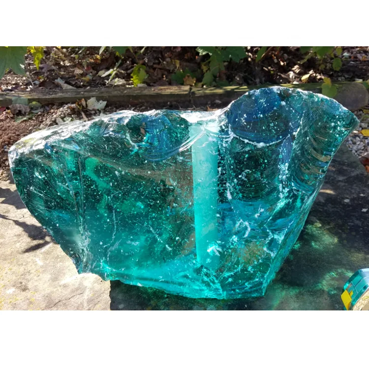 garden decoration and indoor glass rock tabletop water