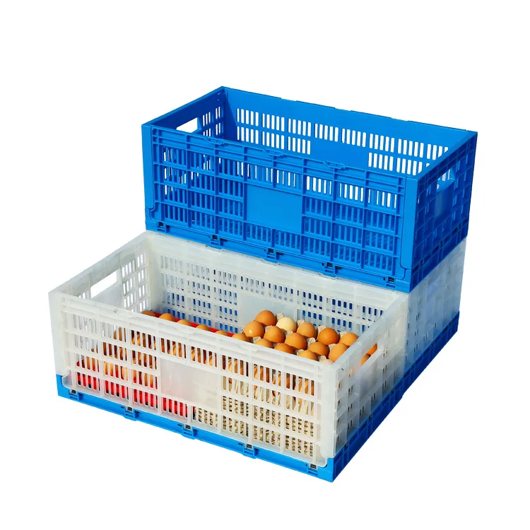 Pallet Packaging Storage Crates Wood Look Plastic Foldable Wooden Stackable Collapsible Hand Fruit Vegetable Pp Folding Mesh HZL (1600507214549)