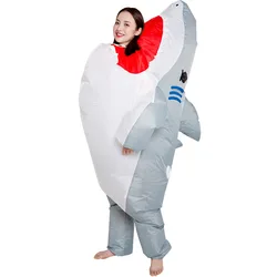 Adult inflatable shark animal costume Halloween Christmas Carnival Inflatable Costume