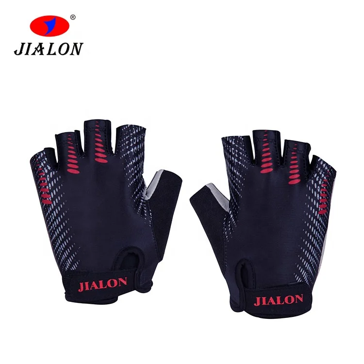 Breathable Gel Pad Half Finger Bicycle Bike Hand Fingerless Cycling Gloves with Shock-absorbing