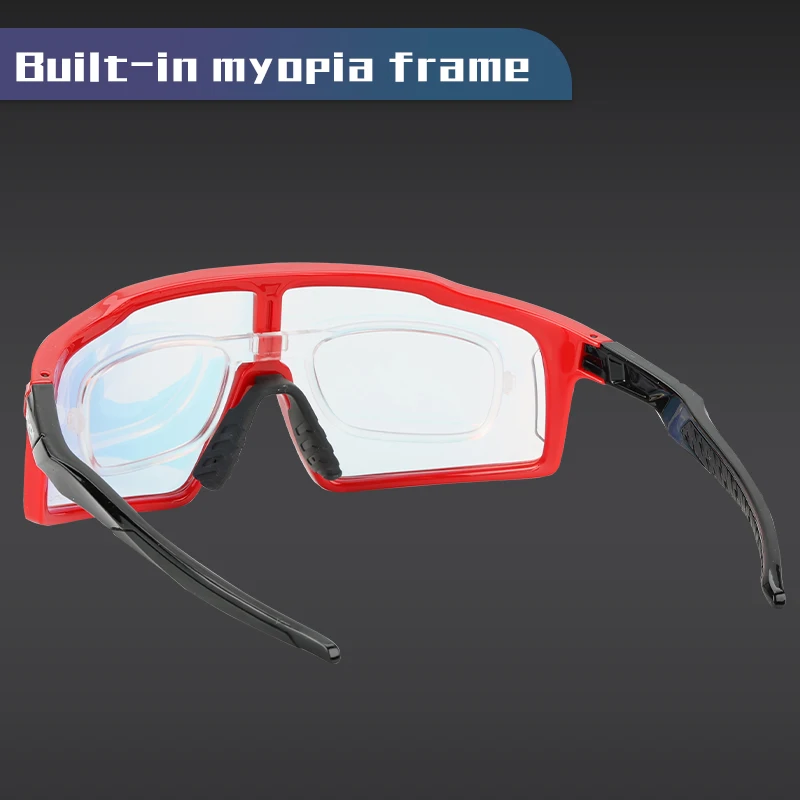 Red Blue Photochromic MTB Cycling Glasses Men Women Outdoor Running Polarized Goggles UV400 Bike Bicycle Eyewear Sunglasses
