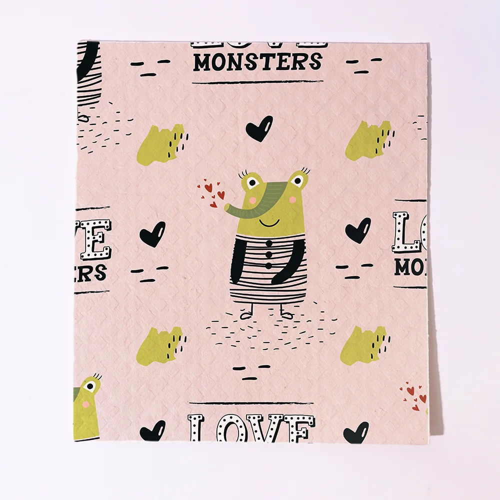 HOSHOM Cellulose Sponge Swedish Dish Cleaning Cloth Set Swiss Dish Kitchen Towels