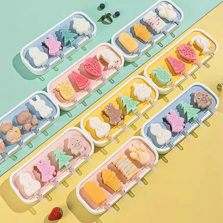 Wholesale Children Cheese Stick Models Ice-cream Molds With Cover