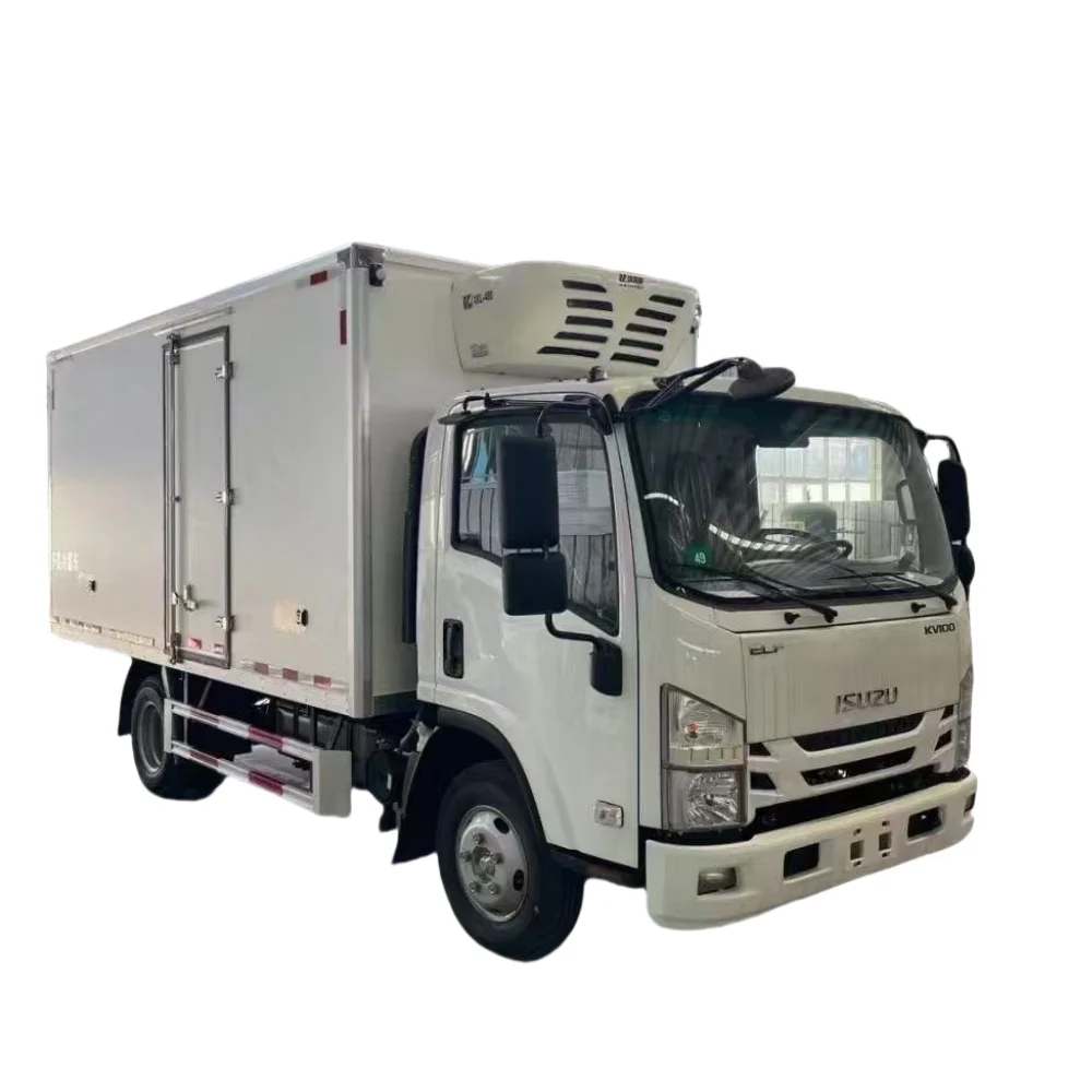 Isuzu KV100 Transport Vehicle With Refrigerating Unit 4X2 Insulating Box For Refrigerator Trucks