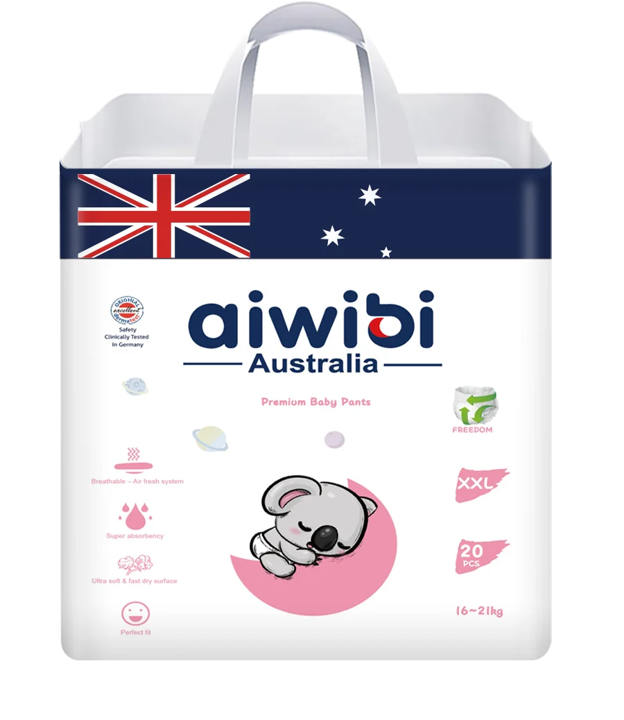 AIWIBI brand baby diapers pants diaper best selling product high pampering super absorption disposable pants diaper manufacture