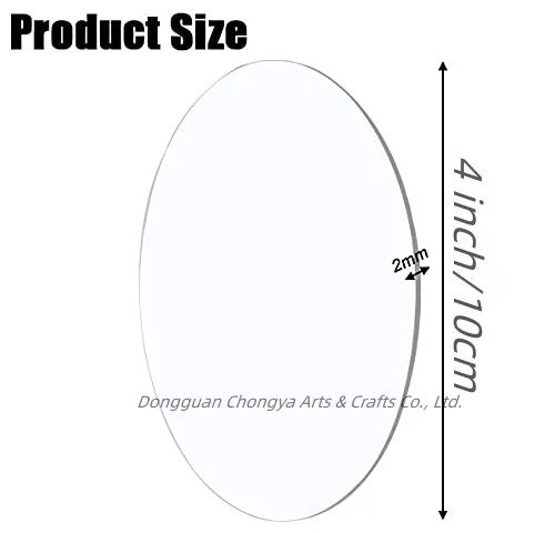 Clear Circle 4 Inch Acrylic Plexiglass Disc Transparent Round Acrylic Sign for Milestone Markers Laser Cutting and Engraving