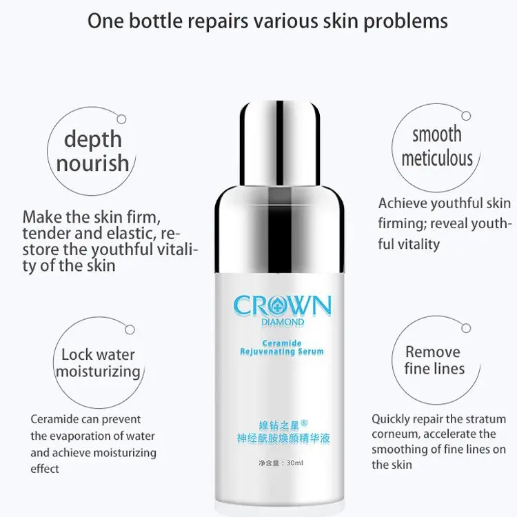 Hydrating Skin Tightening Organic Wrinkle Pore Ceramide Whitening Serum