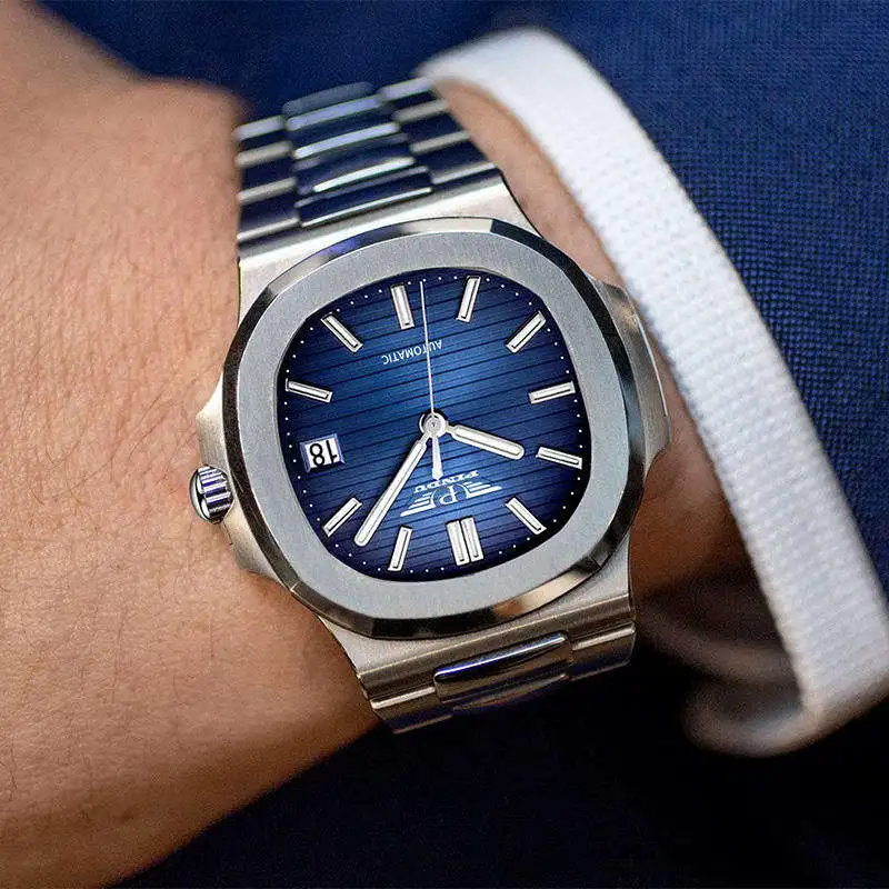 custom logo luxury mechanical Square Design Classic Fashion Wristwatch mechanical movement watches