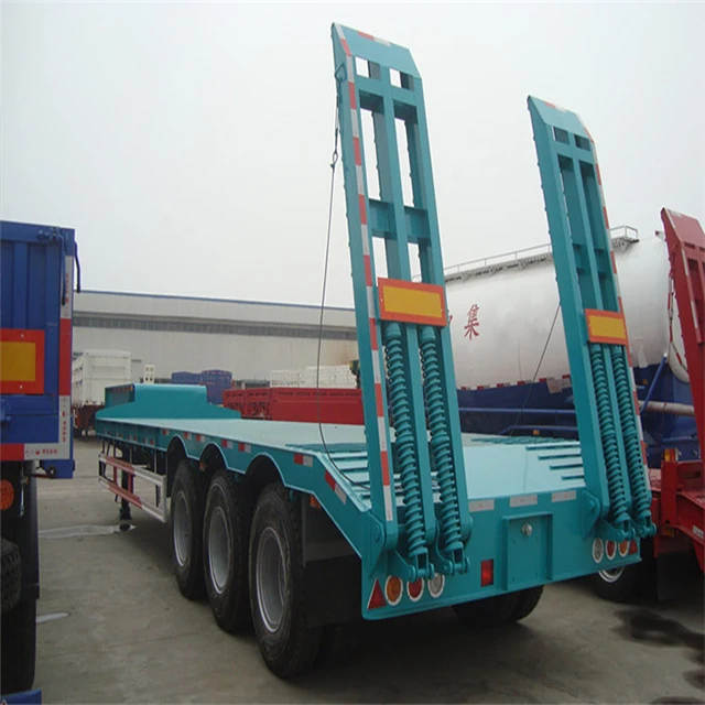 Цена по прейскуранту завода-изготовителя гидравлический выдвижной 3-х осевой 60ton «гусиная шея» низкий прицеп низкорамный 100 тонн Lowboy полуприцеп