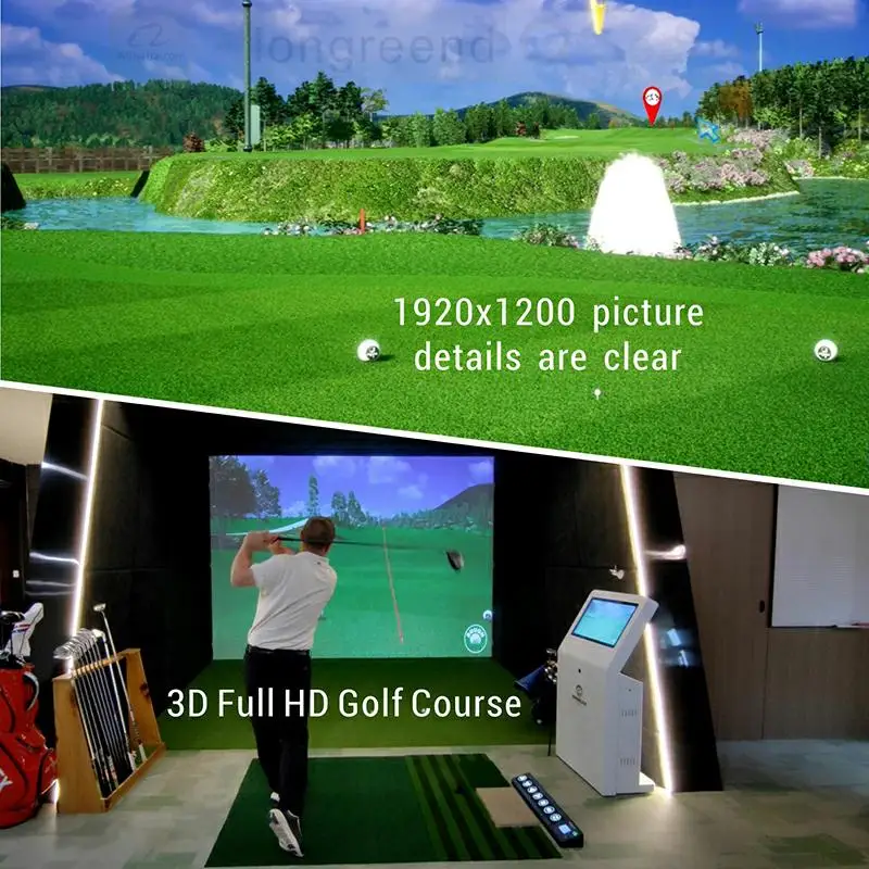 LONGREEND  Luxury Golf Sim Room Design - Customizable Layouts