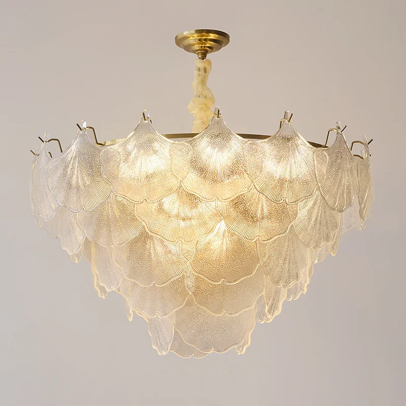 2024 French Luxury Modern Glass Chandeliers Pendant Lights For Kitchen Restaurant