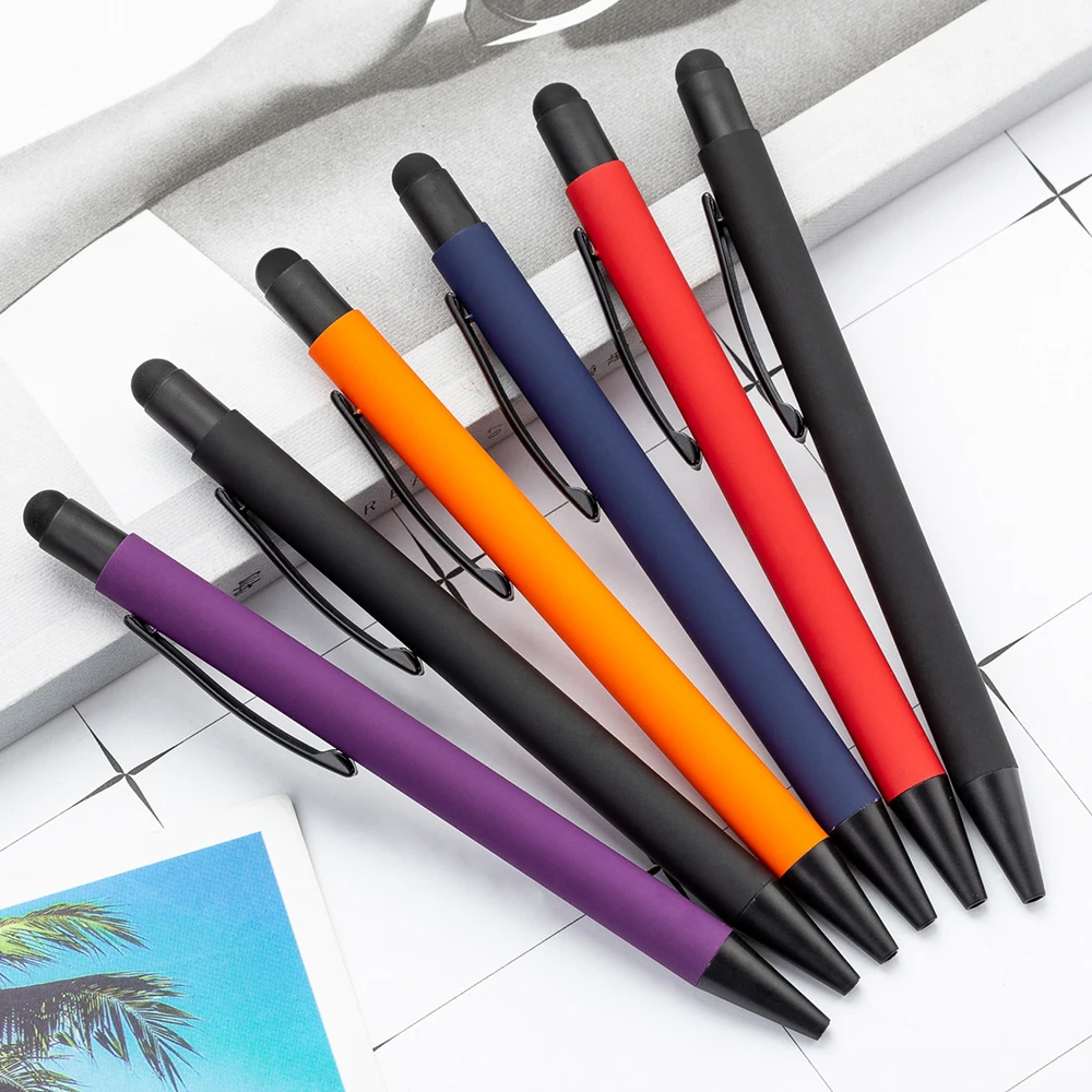 Custom Logo Metal Ballpoint Pen With Stylus Touch Screen Multi Function Ball Point