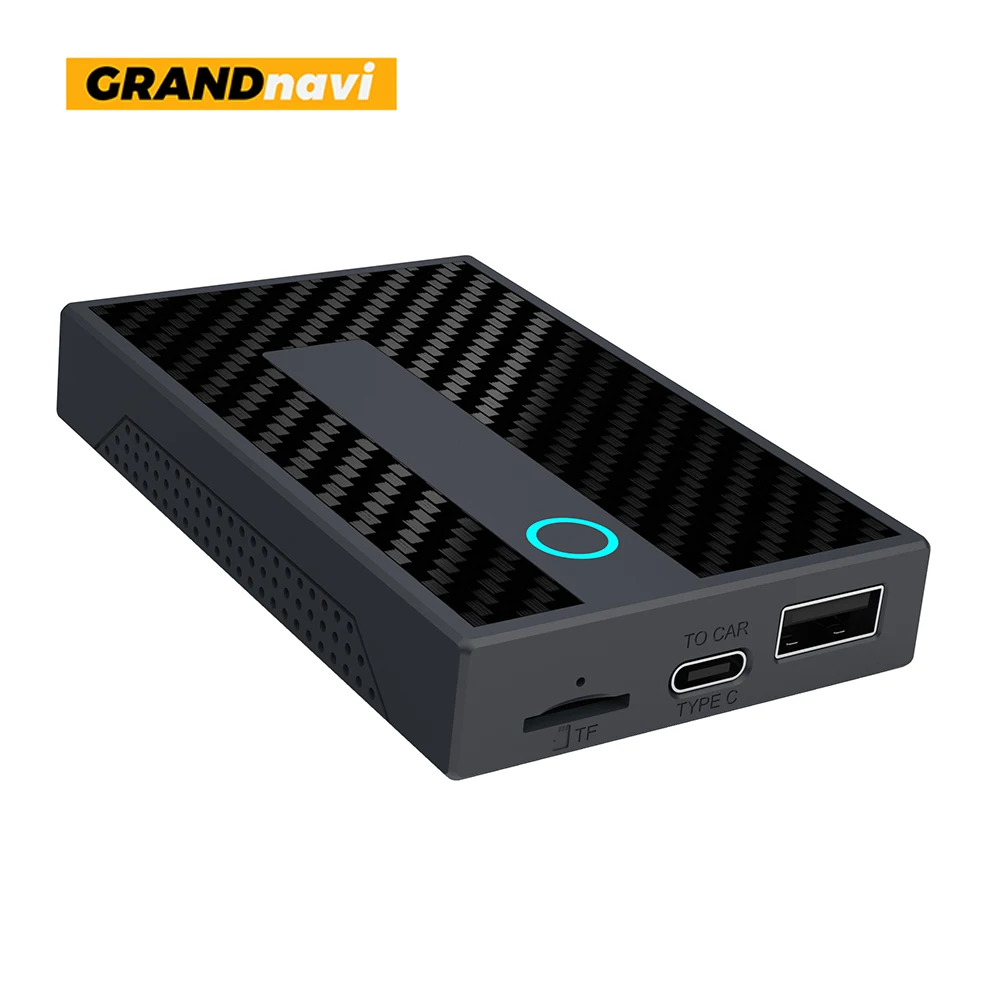 GRANDnavi Лидер продаж AI box беспроводной Carplay андроид авто мультимедийный плеер Smart Android система голосового управления Wi-Fi