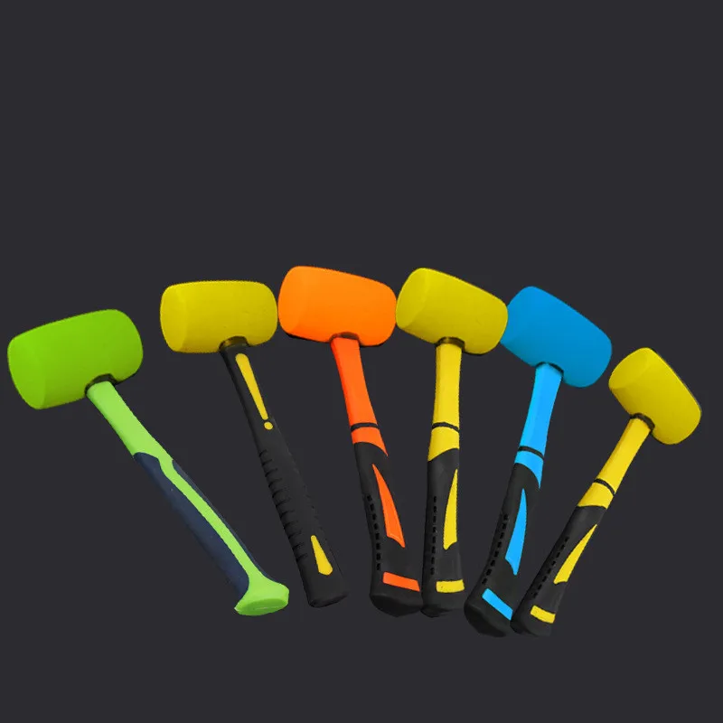 Customized Plastic Handle Rubber Mallet/Rubber Mallet hammer/colorful Rubber Mallet