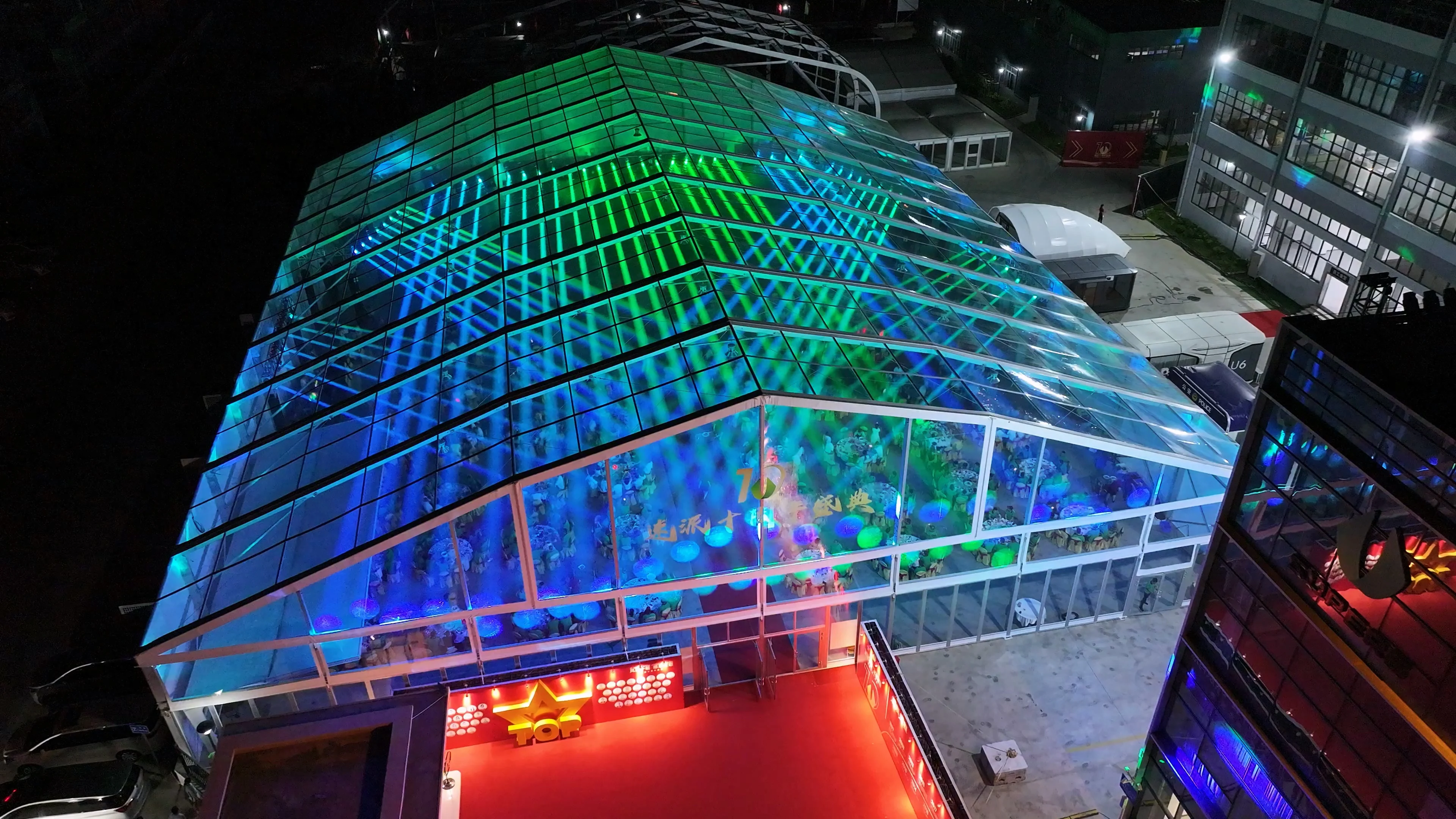 20x30m Outdoor clear roof transparent marquee luxury party tent for wedding events