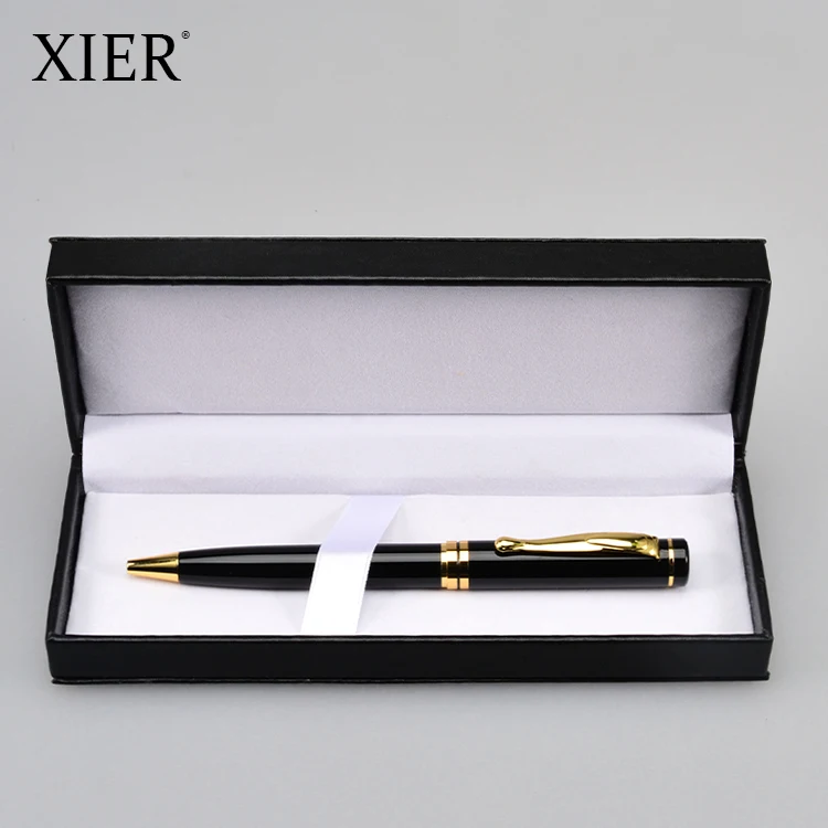 Wholesale Design Novel Business Gift Metal Ballpoint Pen Set With PU Box Custom Logo Luxury Hot Sale Pen Set For Men