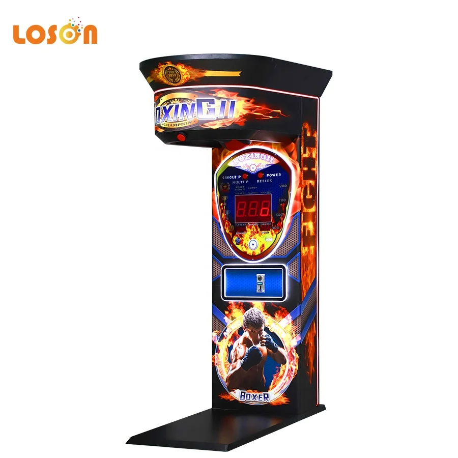 Ultimate sport amusement boxing vending target electronic coin operated big punching arcade game price kick boxing machine