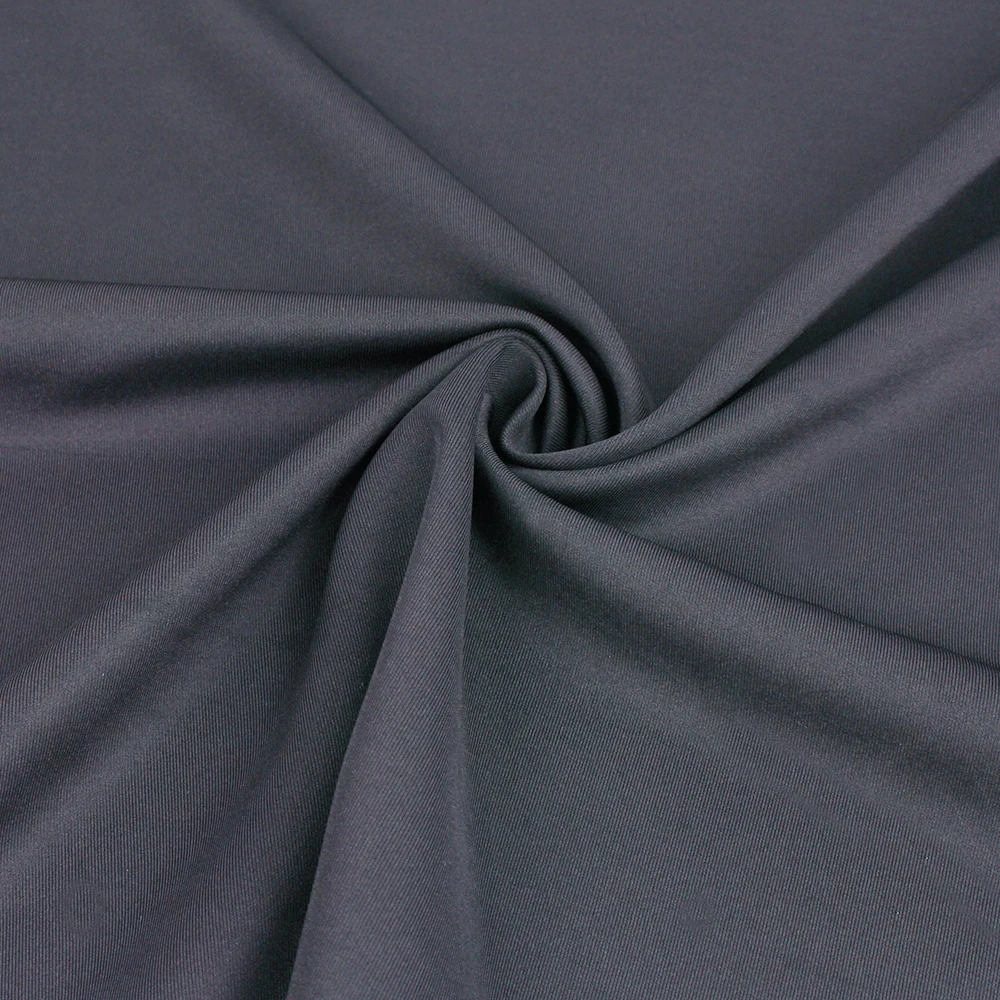 Wholesale Knit Scuba Fabric Weft Polyester Spandex Solid Colors Stretch Sport Coat Jacket Wicking Interlock Jersey Scuba Fabric