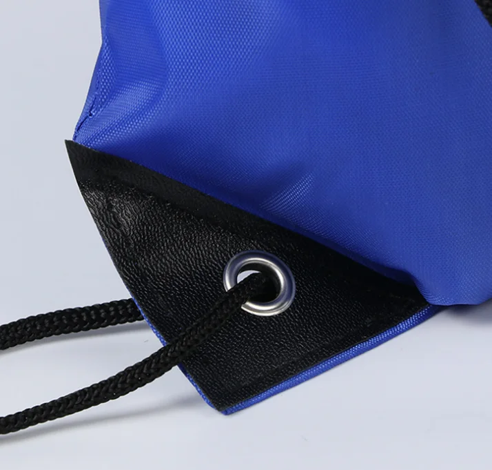 Polyester 210D travel drawstring sport polyester backpack Shoes shopping bags