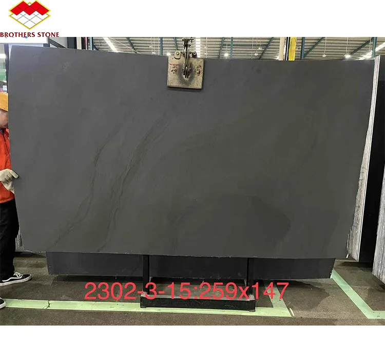 Yunfu Factory Best Price Grey-Marble-Stair Natural Carbine Grey Marble for Bathroom Vanity Stairs and Coffee Table Project