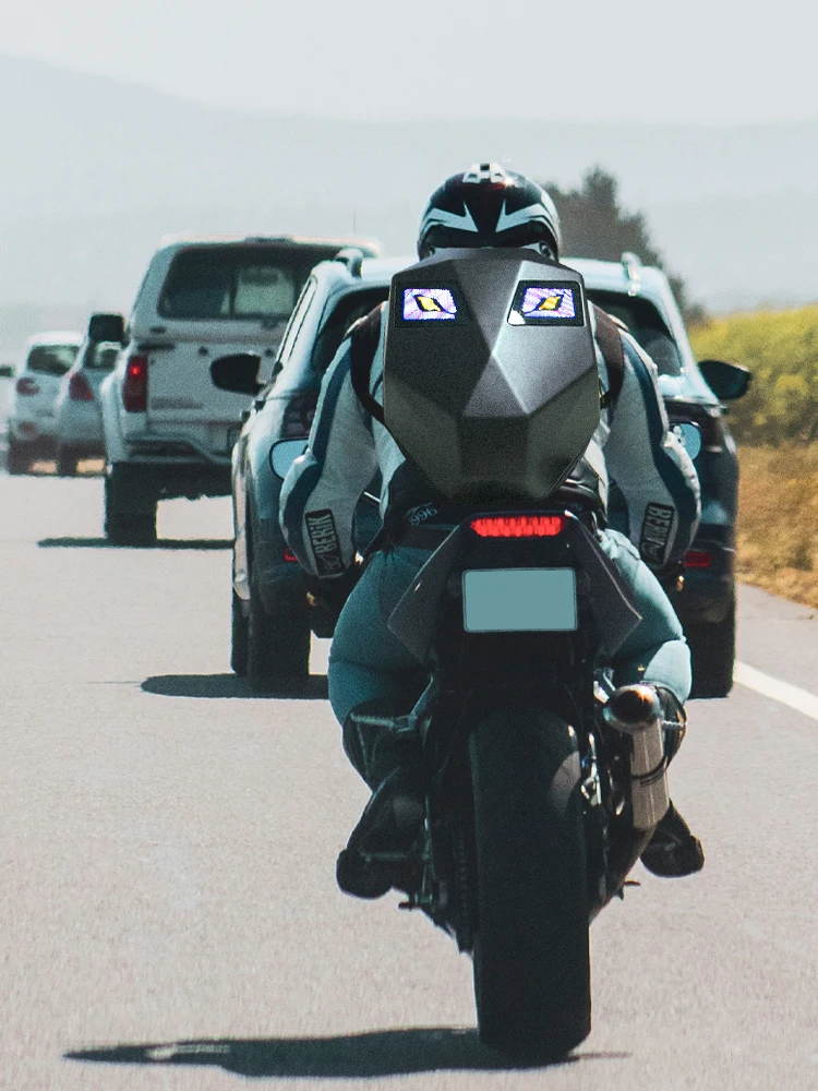 OTDSEEKER Custom Outdoor cycling backpack LED Lamp display package Iron Man motorcycle bag