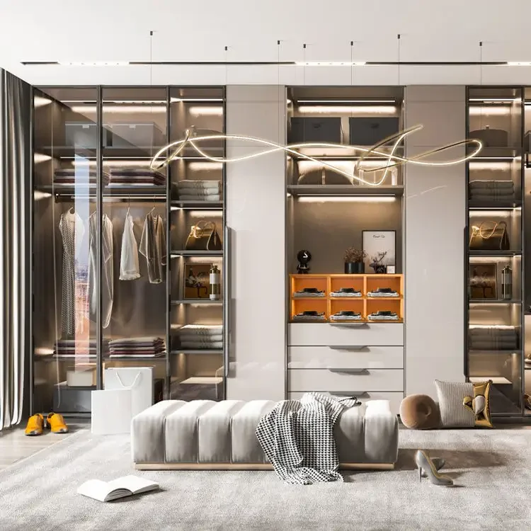 cheap modular luxury bedroom storage cabinet furniture wooden modern white armoire wardrobe closets designs 1