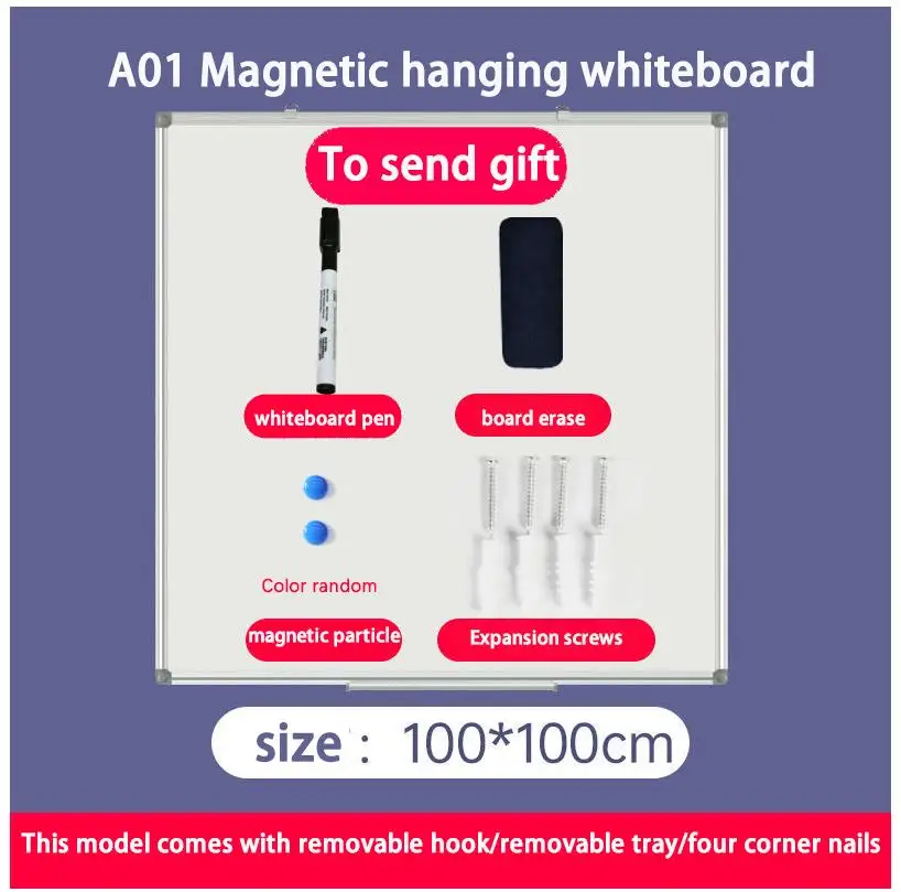 High Quality Magnetic Whiteboard Classroom School Office Board 40*60/100*10cm