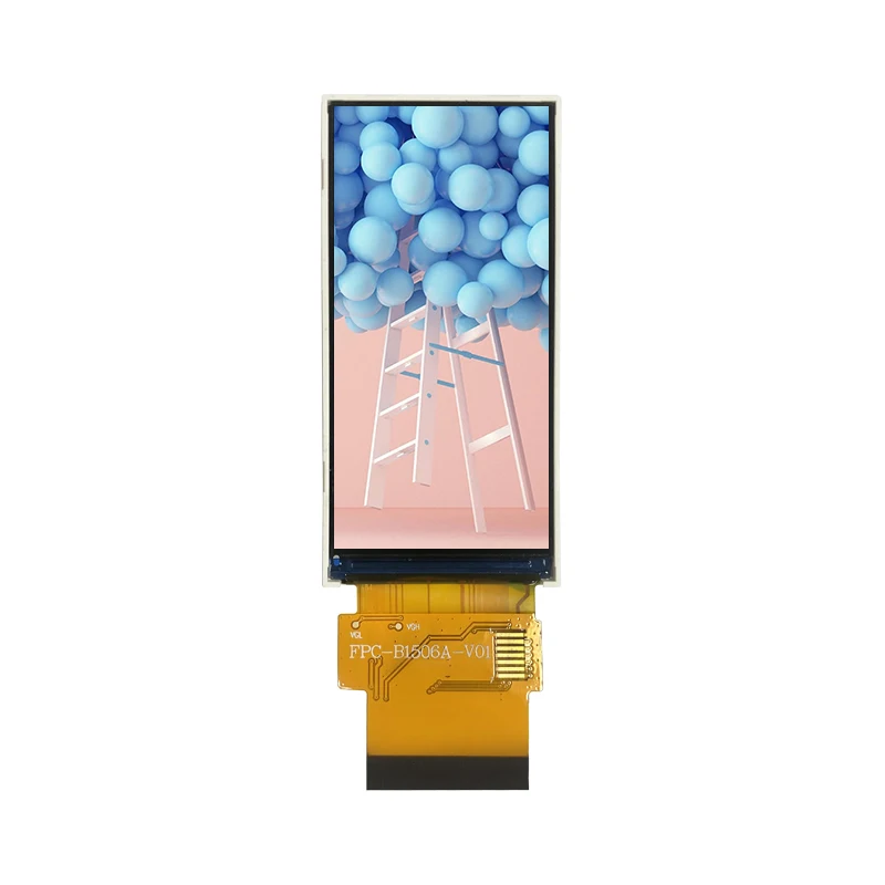2.4 inch 222*480 Bar TFT LCD Display SPI+RGB IPS 40Pin Stripe 2.4inch LCD Screen Module Custom CTP Touch Panel ST7796