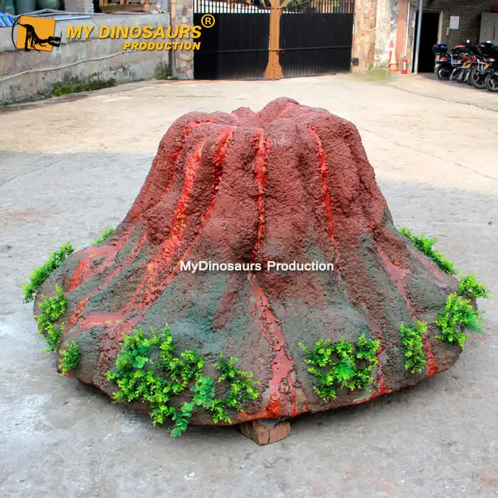 MYDINO Amusement Park Landscape Miniature Version Volcano