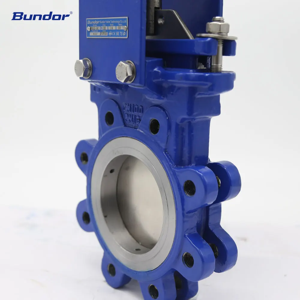 Клапан затвора для ножа Bundor DN150 PN16, китайский проушиной, из ковкого чугуна, 150 мм, клапан затвора для ножа