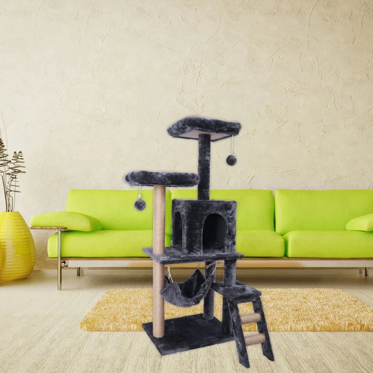 Best sale Density board cat tree condo cat toys pet for cat climbing