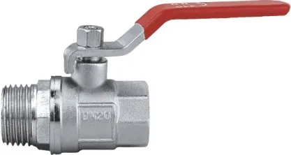 1/2" Dn15 Good Price Cf8m 1000 Wog Red Level Handle Brass Ball Valve