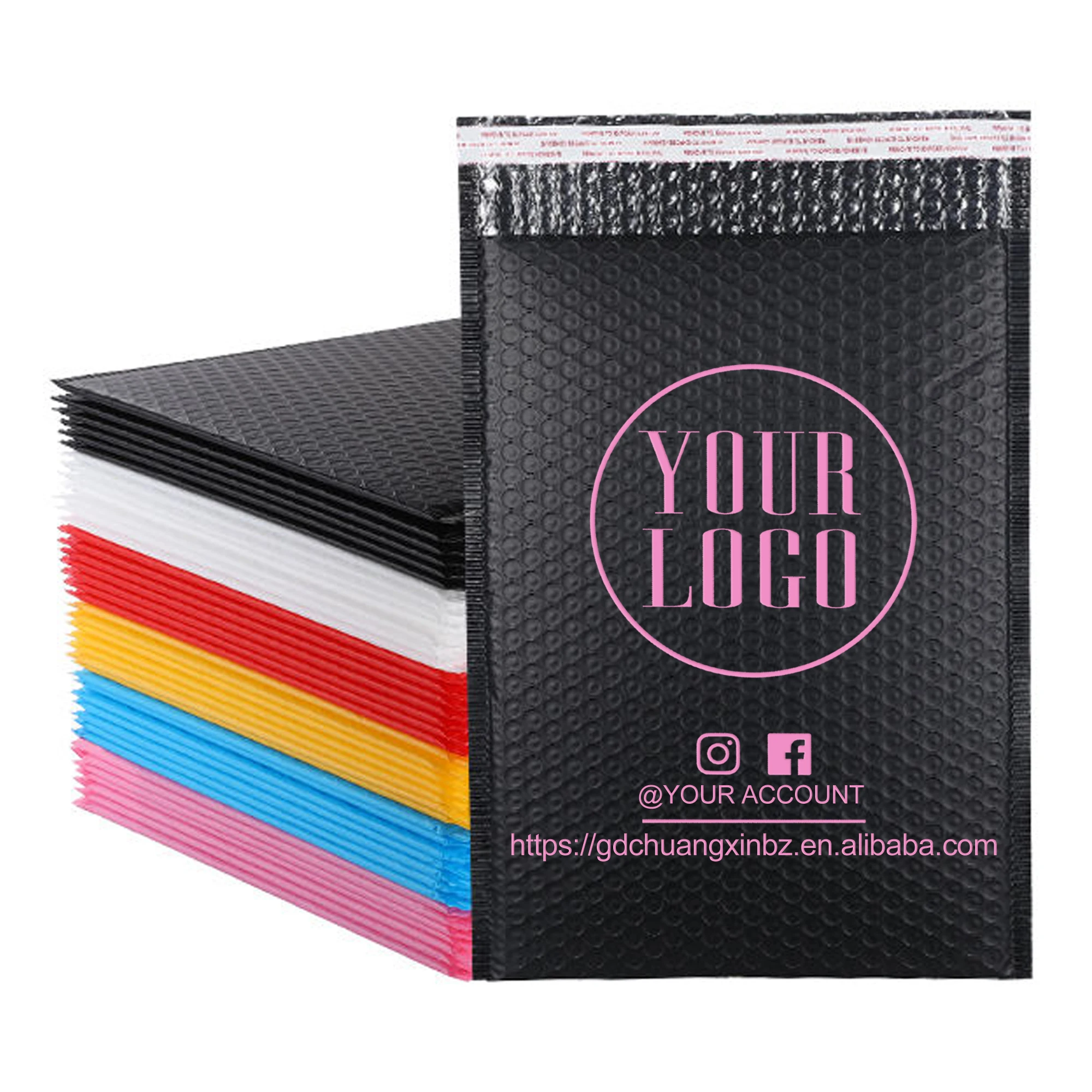 GDCX Mail Envelope Bag Bubble Mailing Bag Express Envelope Padded Mailing Packaging Mailer Envelope Bag With Custom Print Logo