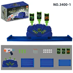 Top Seller Dinosaur Theme Movable Targets Safe Toy Gun Floating Ball Shooting Game  christmas gift