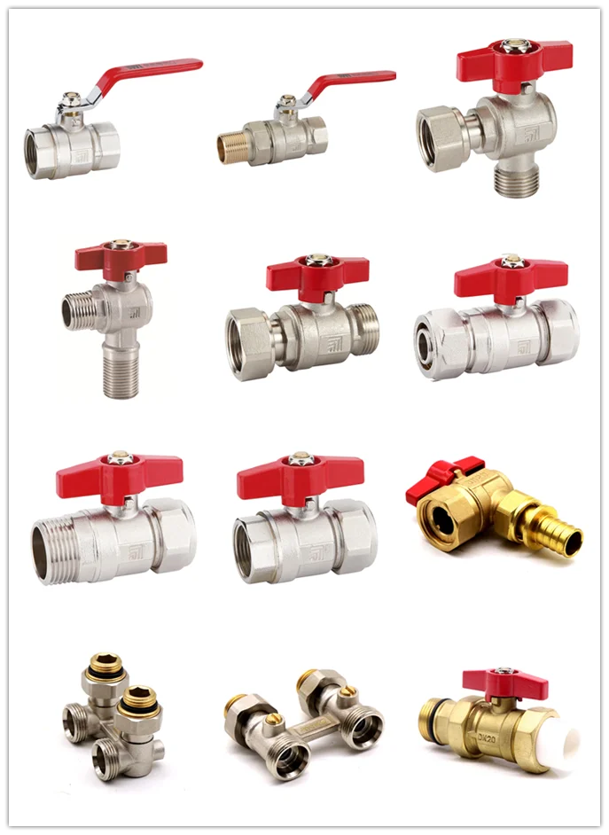 T463 equal threaded brass ball valve Self regulating pressure flow and speed control valve