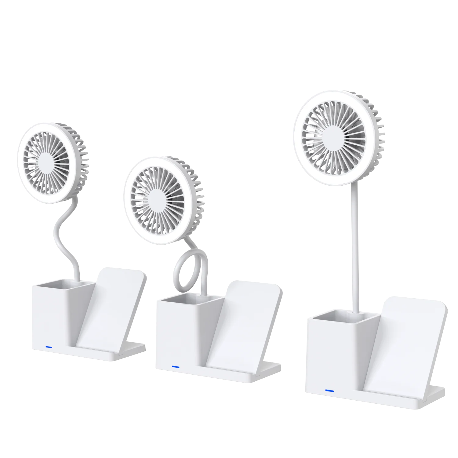 3D Hologram Fan Projector Display Touch Night Light With 10W Wireless Charger Holographic Decor Table Lamp For Gift