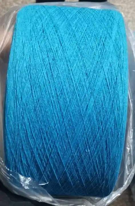 Peacock Blue Open End Ne16s/1 20s/1 Recycled Cotton Blended Yarn