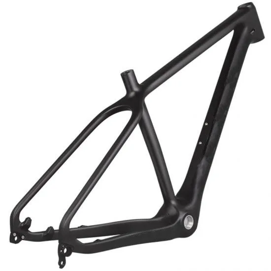 High Quality 26inch Carbon Fiber Tapered Head Tube Light Weight Carbon Fiber T1000 Fat Tire Bicycle Frame Carbon Frame