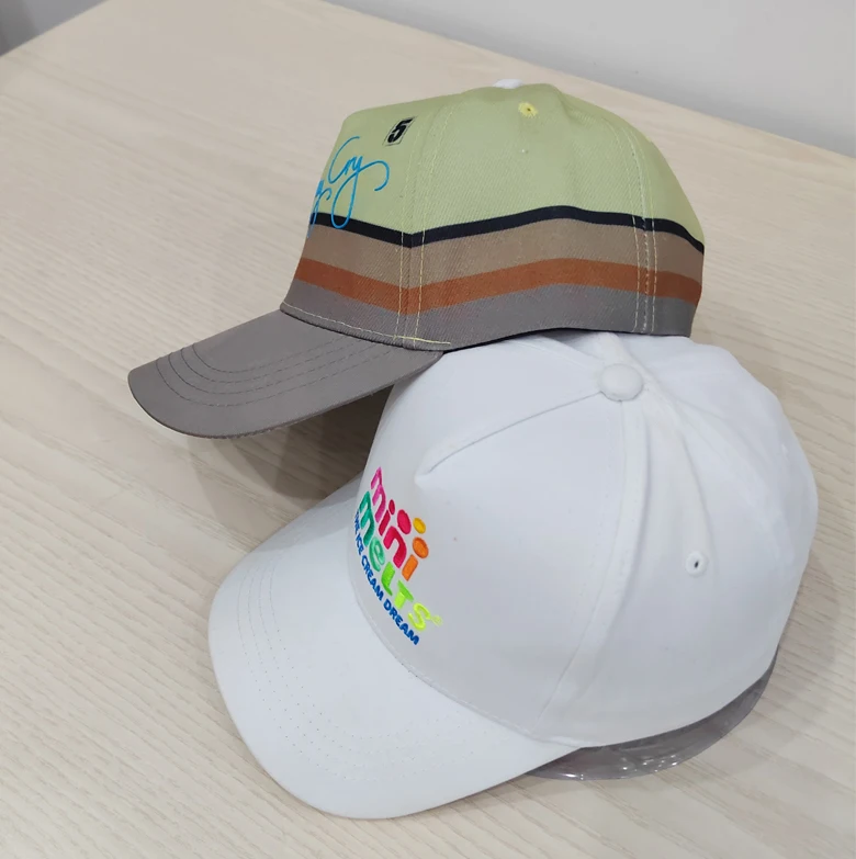 Customizable All-Over Print Snapback Baseball Cap with Embroidery Design Rubber Printed Caps-Personalize Your Own Style!